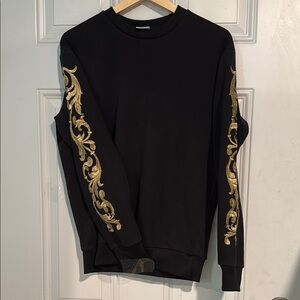 Black and Gold Men's Sweater